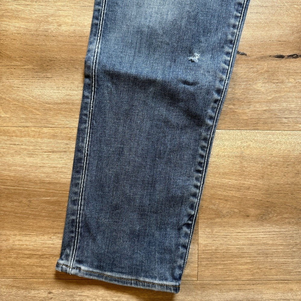 G-Star RAW Jeans Men 28x34 Blue 3301 Slim Button Fly Stretch Denim Streetwear - Picture 8 of 13